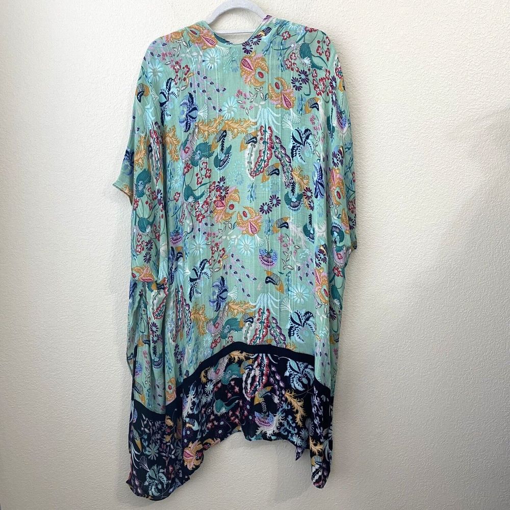 Angie Kimono Wrap Cardigan Womens One Size Floral Paisley Printed - Picture 4 of 7